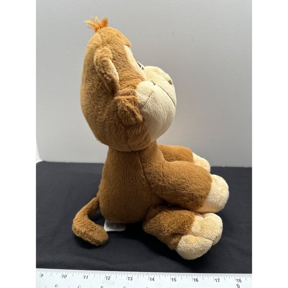 Fiesta Happy Kritters 10" Sitting Monkey Plush Toy With Embroidered Eyes - Picture 3 of 8